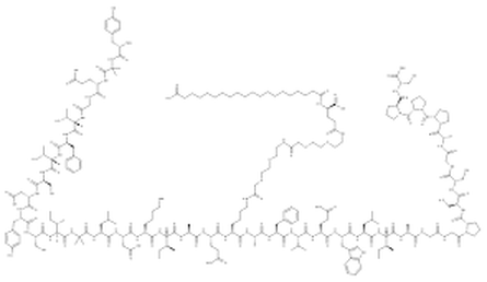 Tirzepatide Molecular structure Tirzepatide Molecular structure