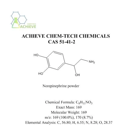 Norepinephrine Powder CAS 51-41-2