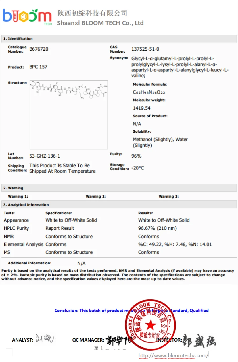 BPC 157 Tablets | Shaanxi BLOOM Tech Co., Ltd BPC 157 Tablets | Shaanxi BLOOM Tech Co., Ltd